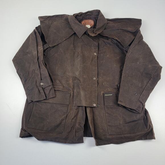 Vintage Outback Trading Company Deer Hunter Jacket Sz Large Oilskin Bush Trader - Picture 1 of 9